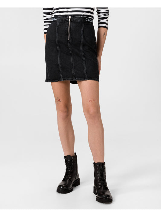Calvin Klein Jeans, Skirt, Black, Women