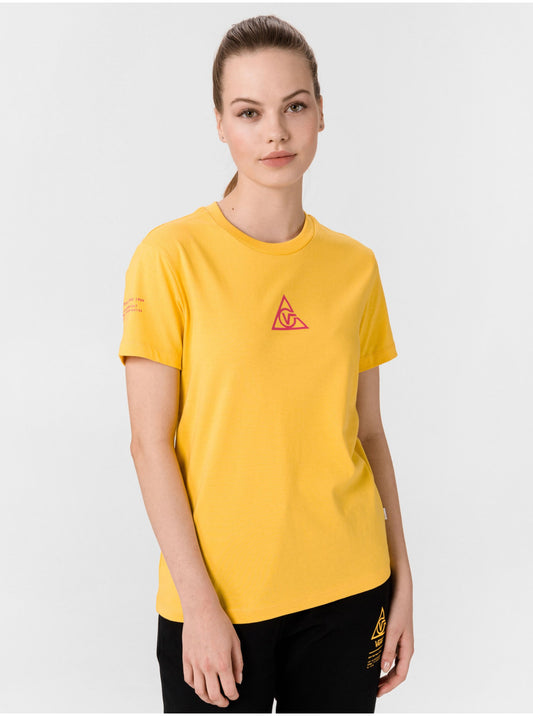 Vans, T-Shirt, Yellow, Women