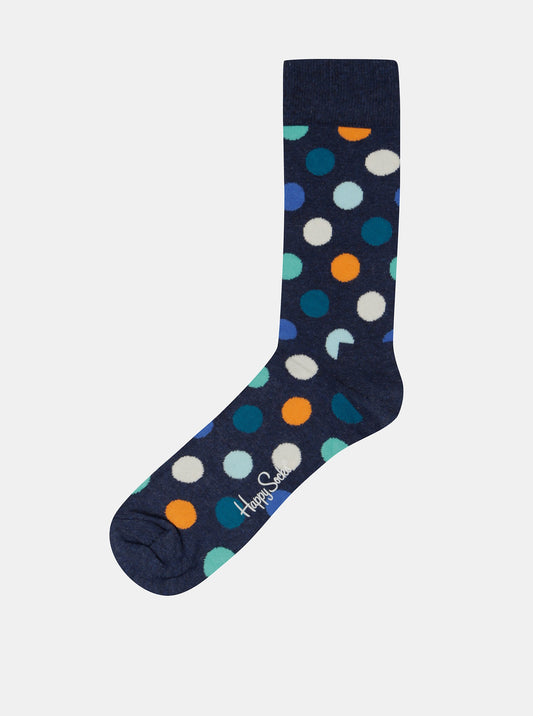 Big Dots Socks, Blue, Men